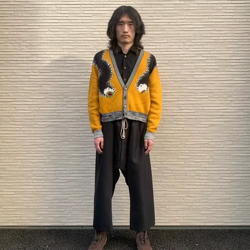 [BUNJANG] Henrik Vibskov 18SS Curry Knit Monster Cardigan / 헨릭 빕스코브 18ss Curry Knit monster cardigan