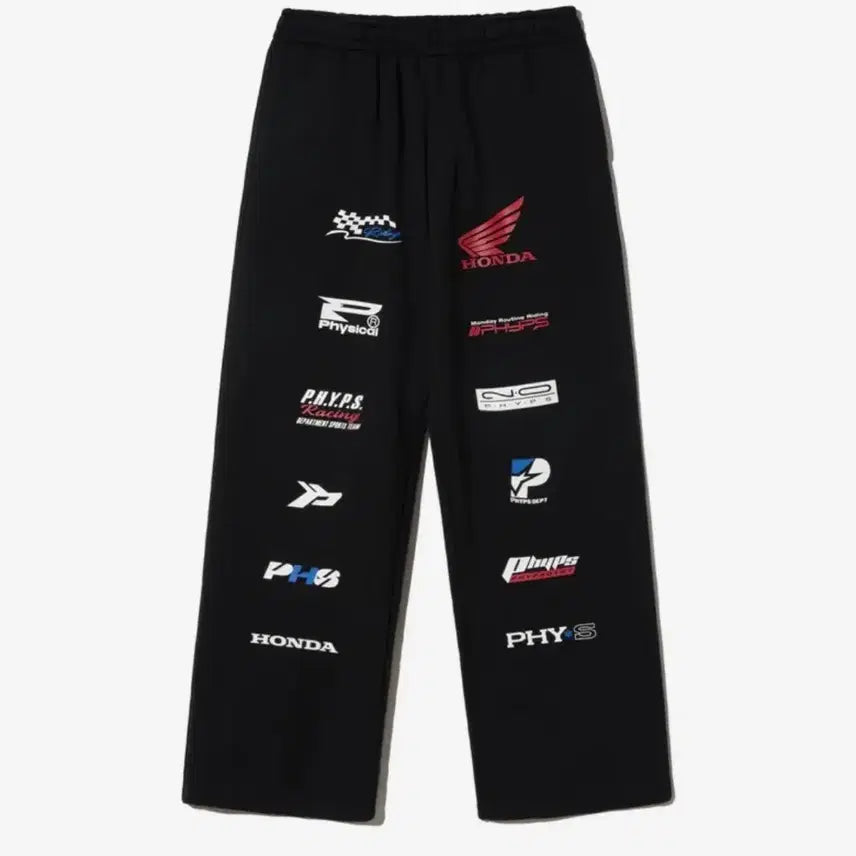 [BUNJANG] Honda Motorcycle Graphic Overfit Pants (Black) / 새상품) HONDA 혼다 모토사이클 그래픽 포인트 오버핏 팬츠