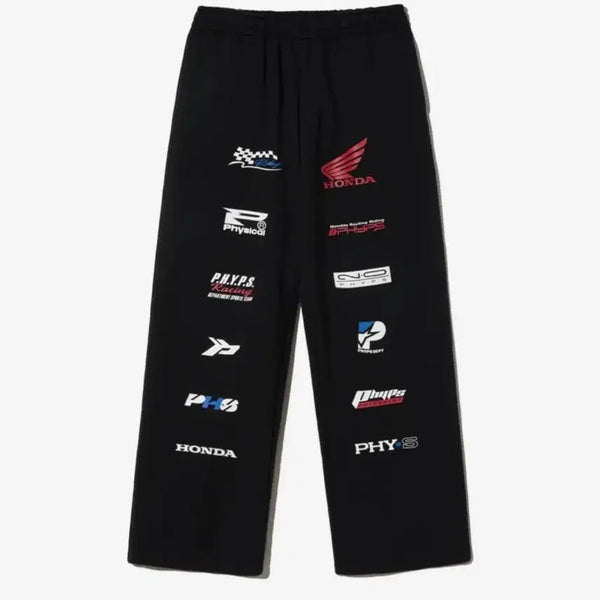 [BUNJANG] Honda Motorcycle Graphic Overfit Pants (Black) / 새상품) HONDA 혼다 모토사이클 그래픽 포인트 오버핏 팬츠