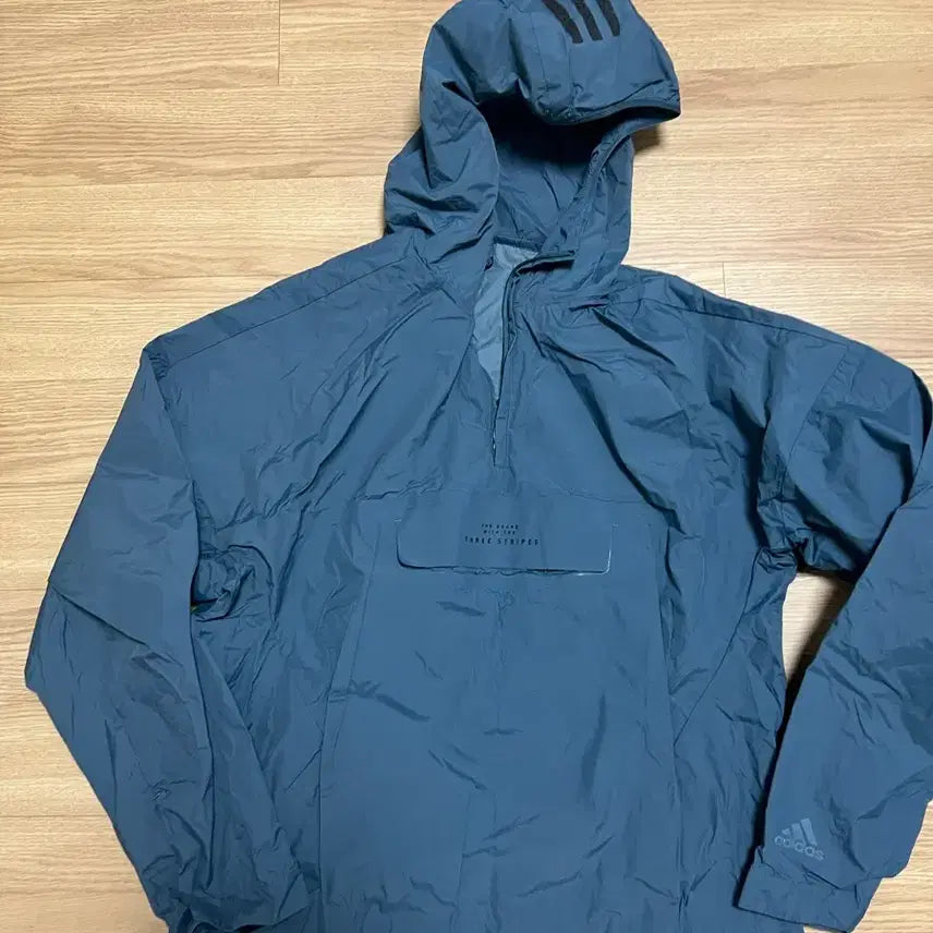 [BUNJANG] Adidas Anorak Windbreaker Blue / 아디다스 아노락 블루 바람막이