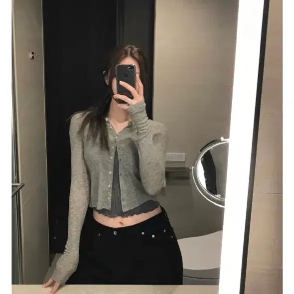 [BUNJANG] Onz Cardigan (Gray) / 온즈 가디건(그레이)