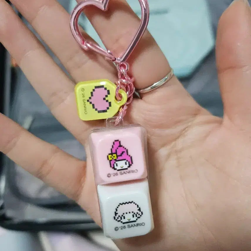 [BUNJANG] Sanrio Keycap Keychain Set / 산리오  키캡 키링 3종