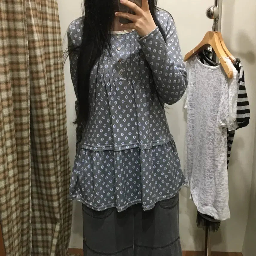 [BUNJANG] Kyodo Vintage Mori Girl Style Blouse / 쿄도 빈티지 모리걸