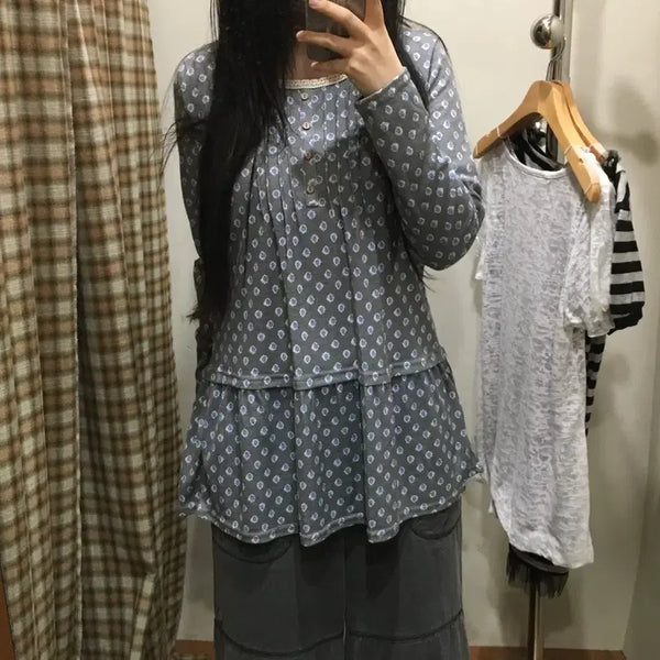 [BUNJANG] Kyodo Vintage Mori Girl Style Blouse / 쿄도 빈티지 모리걸