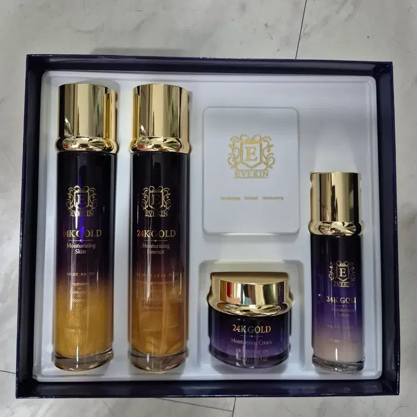 [BUNJANG] EVEKIN 24K Gold Skincare Set / EVEKIN 24K 골드 스킨케어 세트
