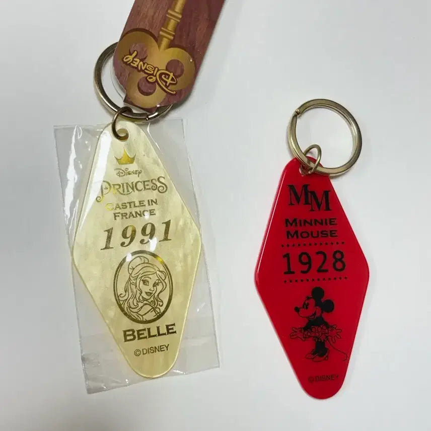 [BUNJANG] Disney Hotel Keyring - Belle, Minnie Mouse / 디즈니 호텔키링 미니마우스 벨