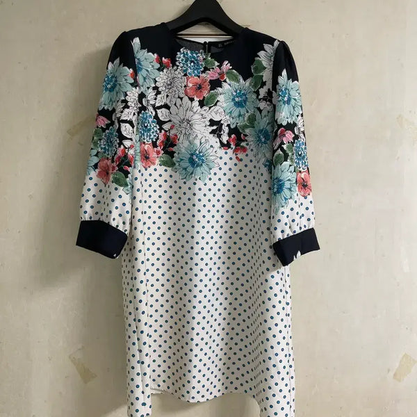 [BUNJANG] Zara Flower/Dot Pattern Dress S / 자라 플라워/도트 패턴 원피스 s