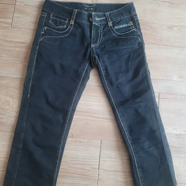 [BUNJANG] Burberry Blue Label 7/10 Sleeve Denim Pants / 버버리 7부 데님 팬츠(정품