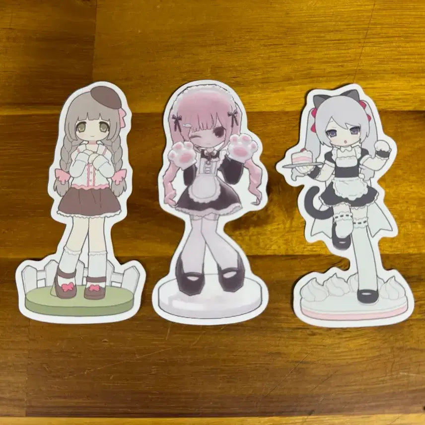 [BUNJANG] Gumi Ri Bbo Re Girl Figure Sticker Bundle / 구미리 뽀레 소녀 피규어 조각스티커 일괄 개별X