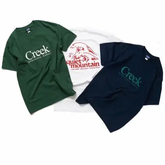 [BUNJANG] Creek x Quiet Mountain Cafe Hawaii Limited Edition T-Shirt Green 2XL / [2XL] 최종가격인하 Creek xQuiet Mountain 한정티셔츠