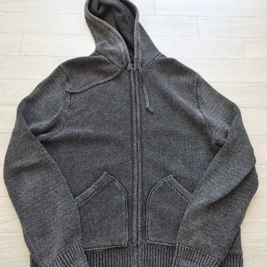 [BUNJANG] RRL Hooded Knit Zip-Up / RRL 후드 니트 집업