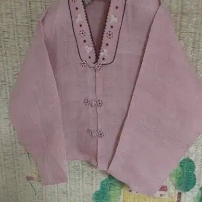 [BUNJANG] Ma Moshi Linen Pink Jeogori / 마 모시 핑크색 생활한복 저고리
