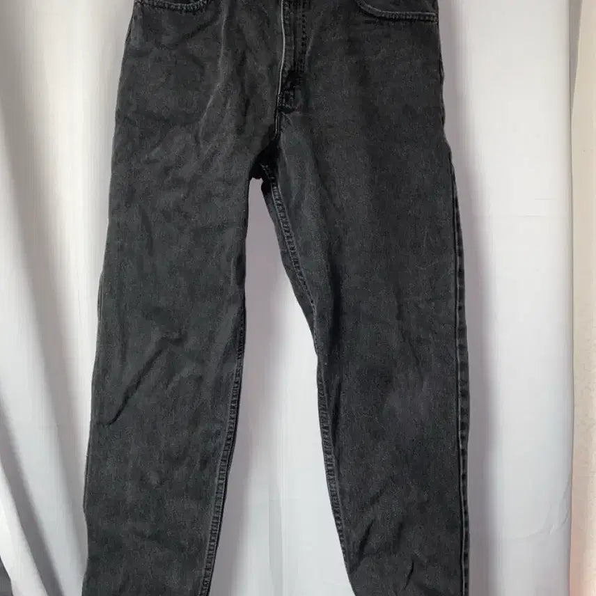 [BUNJANG] Levi's 90s USA 550 Black Denim Relaxed Tapered Fit Jeans W34L30 / Levis 90년대 리바이스 550 USA 흑청 빈티지 데님 W34L30