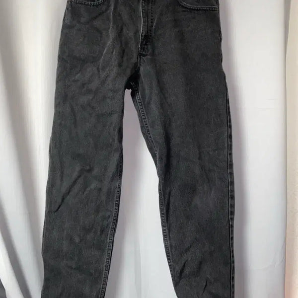 [BUNJANG] Levi's 90s USA 550 Black Denim Relaxed Tapered Fit Jeans W34L30 / Levis 90년대 리바이스 550 USA 흑청 빈티지 데님 W34L30