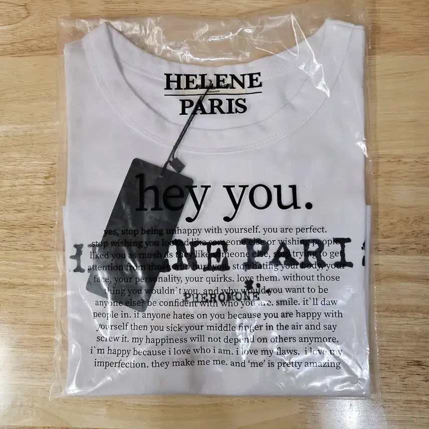 [BUNJANG] Helene Paris Remington Logo Crop T-Shirt White (Unsealed/Unworn) / (개봉/미착용)헬레네파리스 레밍턴 로고 크롭 티셔츠 화이트