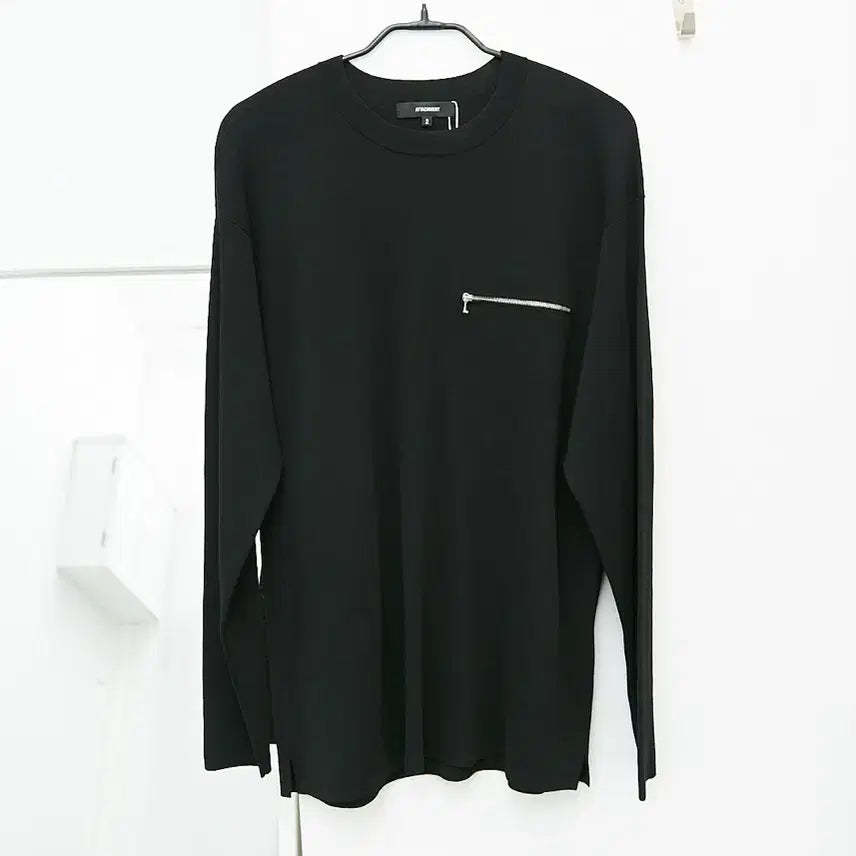 [BUNJANG] Attachment Viscose Nylon Long Sleeve T-Shirt / 어태치먼트 비스코스 나일론 롱슬리브 티셔츠