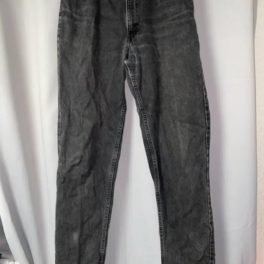[BUNJANG] Levi's 550 USA Vintage Black Denim Relaxed Tapered Jeans (Orange Tab) / 95년산 리바이스 550 USA 흑청 빈티지 (오렌지탭) 황금사이즈
