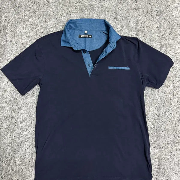 [BUNJANG] Andrea Fenzi Navy Short Sleeve Polo T-Shirt / Andrea Fenzi 안드레아 펜지 네이비 반팔 카라티 이태리 티셔츠