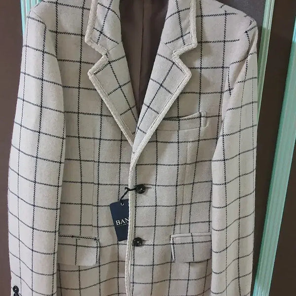 [BUNJANG] Bants Tweed Wool Check Single Jacket / 새상품)bants 반츠 트위드 울 체크 싱글 자켓