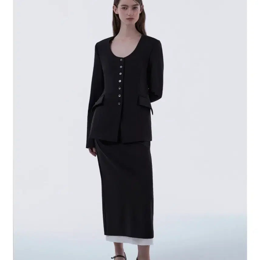 [BUNJANG] Mausoleum Jacket Skirt Set-up / 마우솔레움 자켓 스커트 하객룩 셋업 S