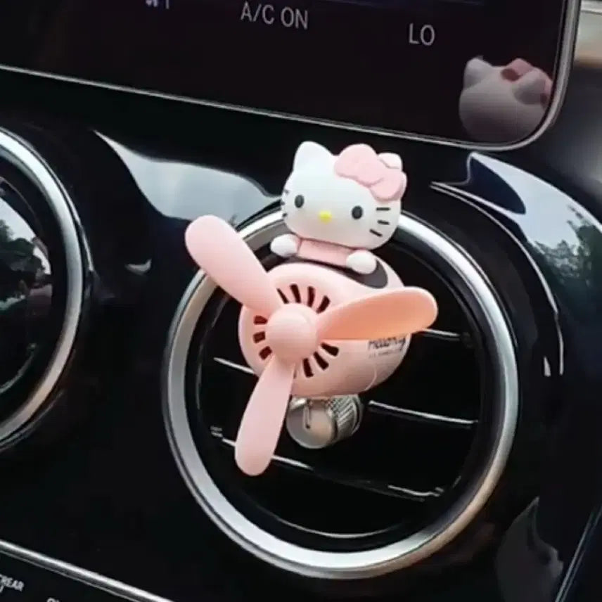 [BUNJANG] Hello Kitty Car Air Freshener (Pink) / 헬로키티 차량용 송풍구 방향제 (핑크)