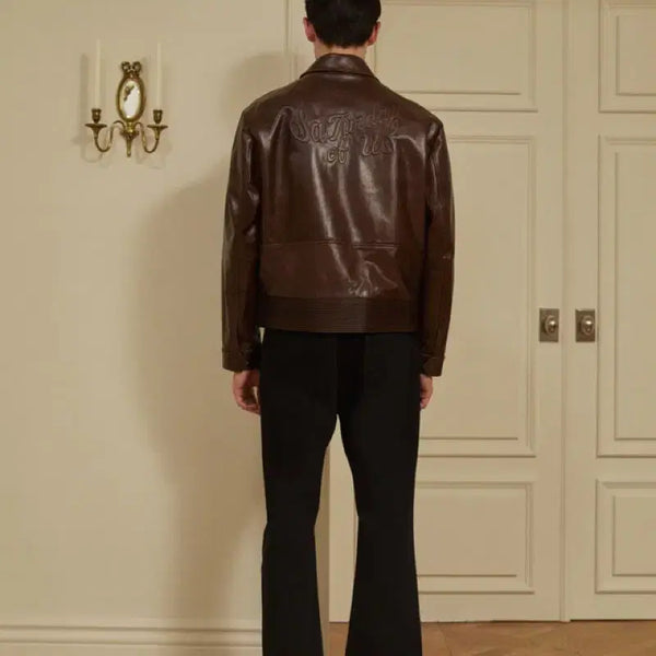 [BUNJANG] Stu Leather Jacket L / Stu 레더 자켓 가죽 자켓 L