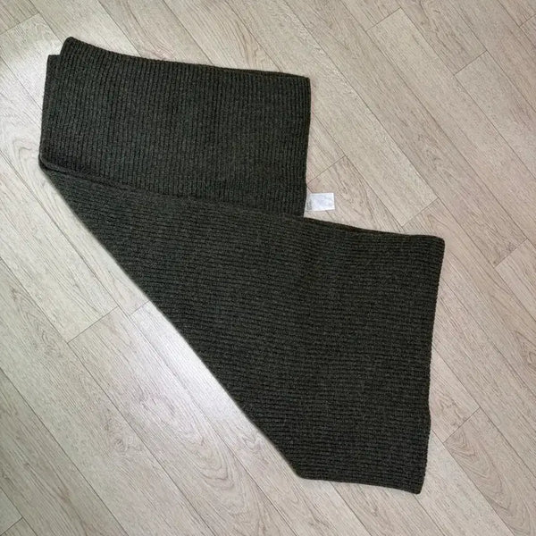 [BUNJANG] Uniqlo U Knit Scarf Olive / 유니클로 U 니트 머플러 올리브