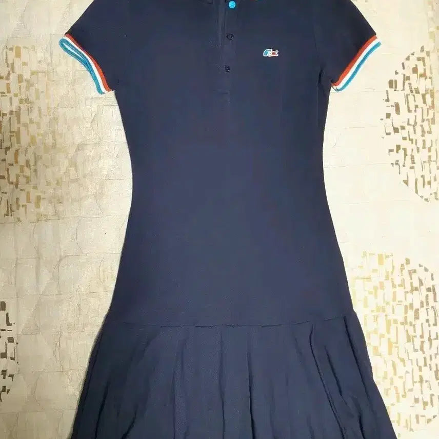 [BUNJANG] Lacoste Navy Pique Dress Size 90 / 라코스테 네이비 피케 원피스 90