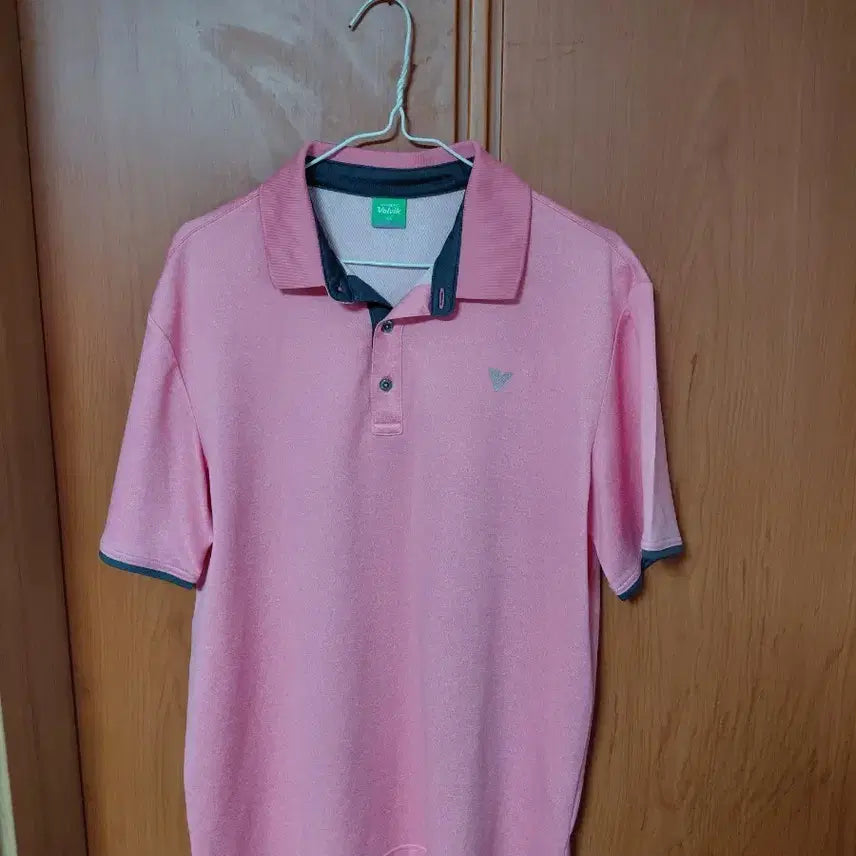 [BUNJANG] Volvik Pink Short-Sleeve Polo T-Shirt / 볼빅 핑크색 반팔 카라티셔츠