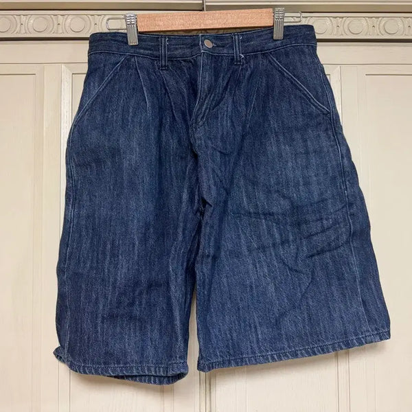[BUNJANG] 8SECONDS Bermuda Raw Denim Pants Size 78 / [가격내림] 에잇세컨즈 버뮤다 생지 데님 팬츠 78
