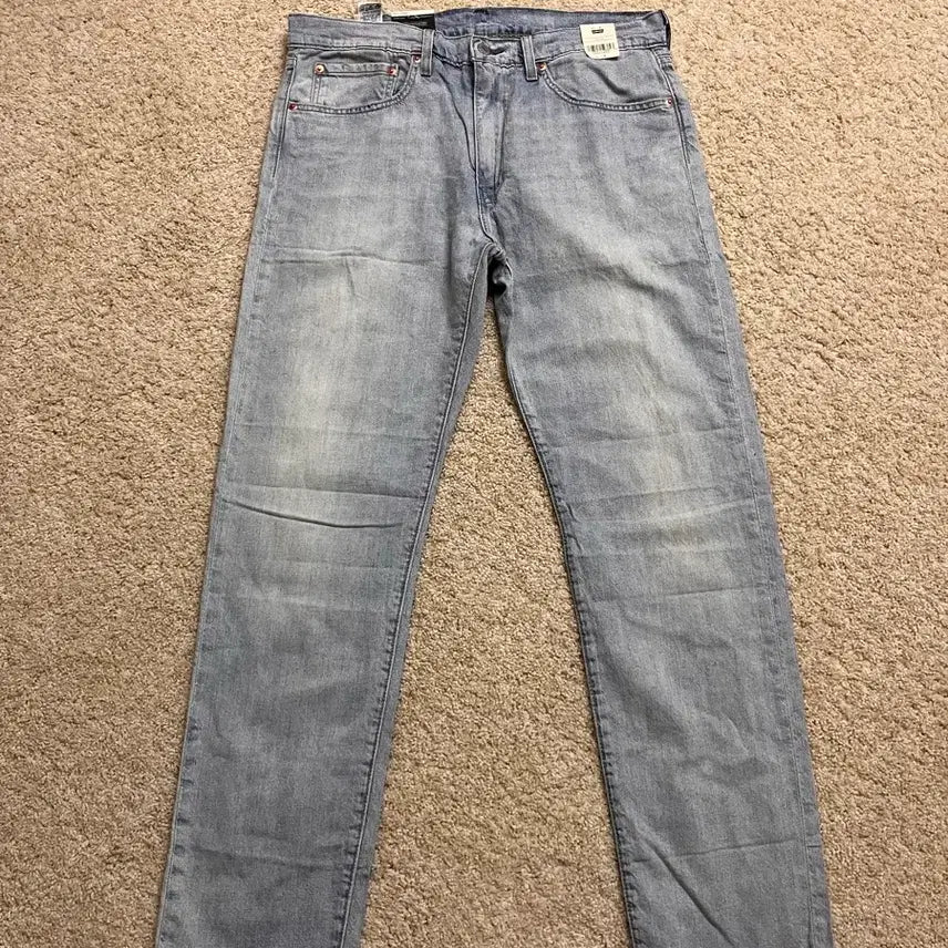 [BUNJANG] Levi's Premium 502 Taper Fit Linen Blend Denim (Summer) / [새상품/리바이스 프리미엄] 502 테이퍼 핏 리넨 혼방 데님 (여름용)