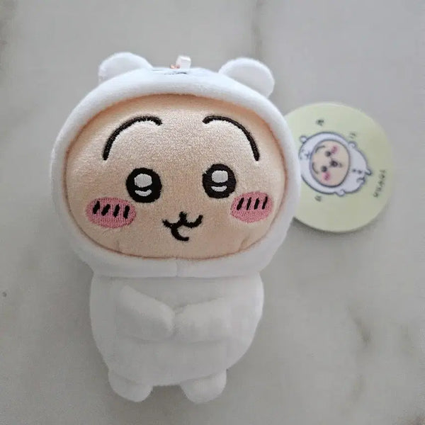 [BUNJANG] Monchhichi Nudoru-goma & Usagi Plush Keychain / 먼작귀 농담곰 & 우사기 인형 키링
