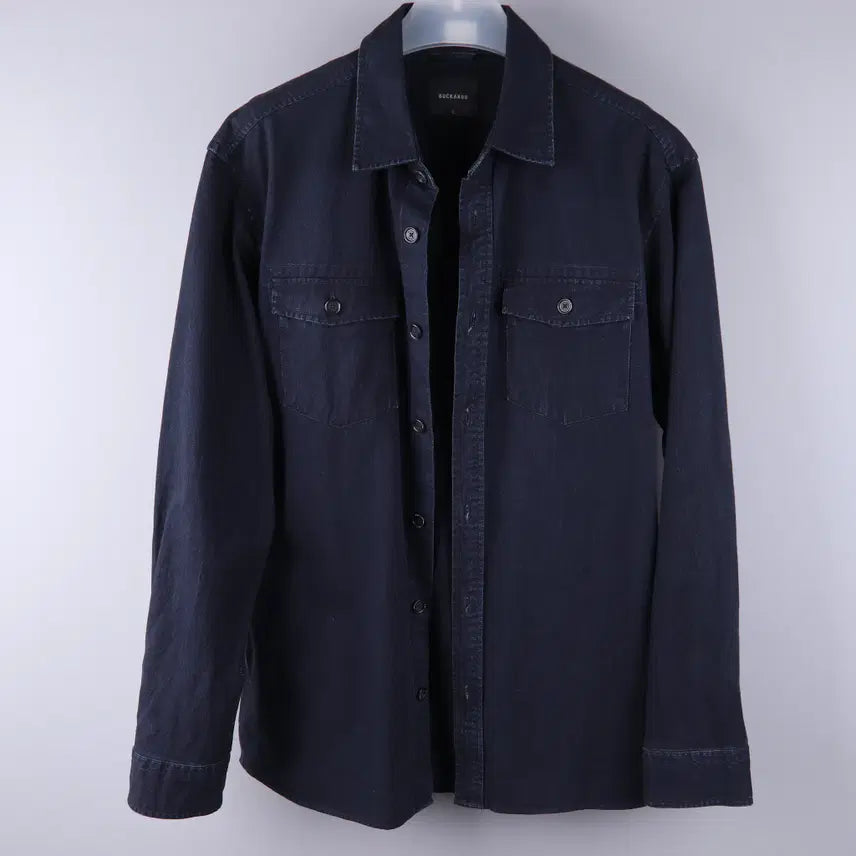 [BUNJANG] Buckaroo Men's Twill Indigo Washing Shacket Jacket (L) / 버커루 남성 트윌 인디고 워싱 셔켓 셔츠 자켓 (L)
