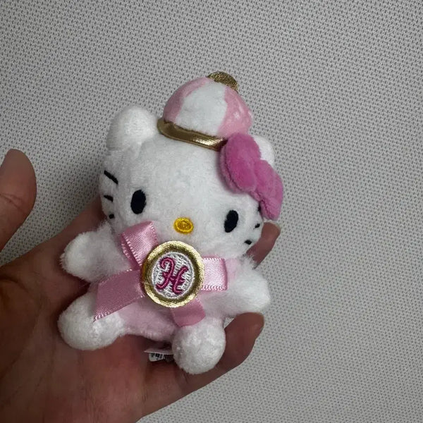 [BUNJANG] Sanrio Hello Kitty Pink Ribbon Keyring / 산리오 헬로키티 키티 인형 핑크리본 키링 판매