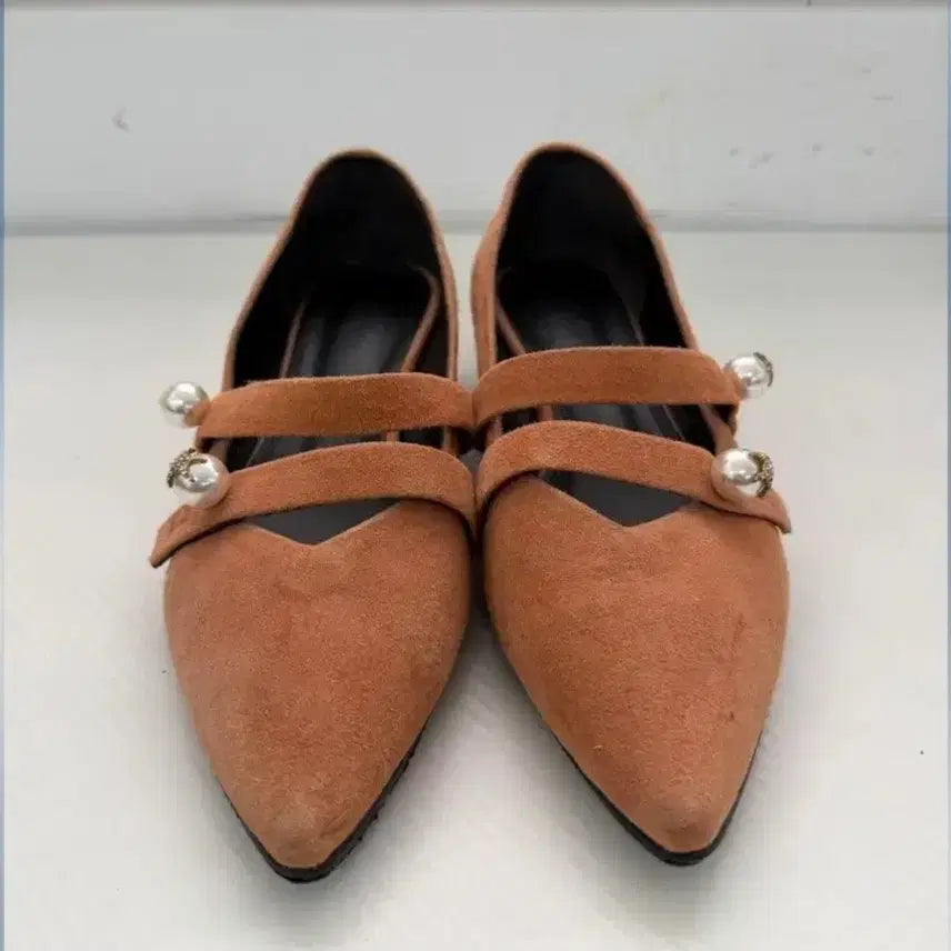 [BUNJANG] Lanvin Suede Pearl Embellished Heeled Boots / 랑방