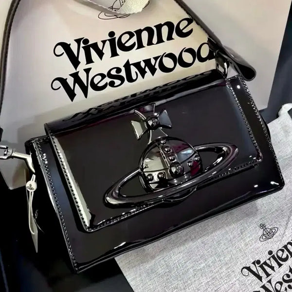 [BUNJANG] Vivienne Westwood Black Leather Clutch Shoulder Bag / 비비안웨스트우드 클러치백 숄더백 블랙