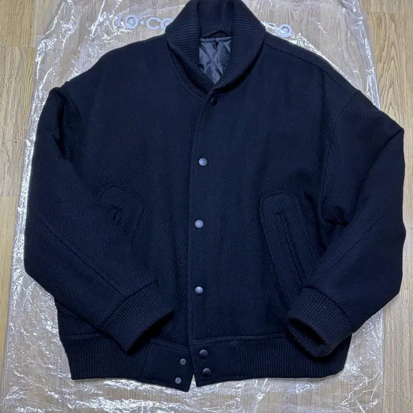 [BUNJANG] HOLY'SUN 23 FW Wool Stadium Jacket Black M / 홀리선 23 fw 울 자켓 블랙 M