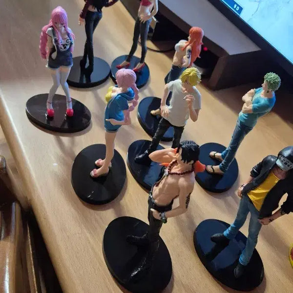 [BUNJANG] One Piece Character Figures 9-Piece Set / 원피스 캐릭터 피규어 9종세트새상품