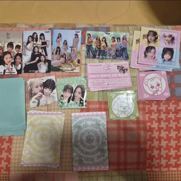 [BUNJANG] IVE Unofficial Photocard Bundle Set with Stickers / 아이브 비공식 포카 랜덤팩 입덕용 굿즈 스티커 포함