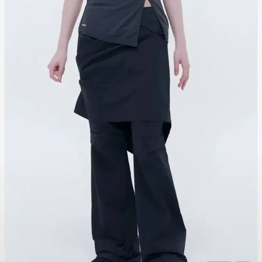 [BUNJANG] Miseki Seoul Draped Midi Skirt Pants Set / 미세키서울 스커트팬츠