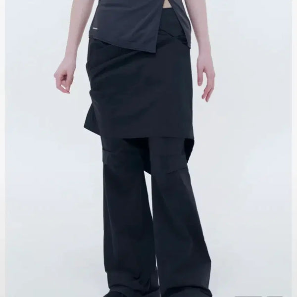 [BUNJANG] Miseki Seoul Draped Midi Skirt Pants Set / 미세키서울 스커트팬츠