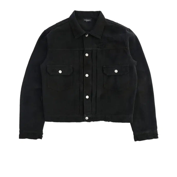 [BUNJANG] P from what Vintage Trucker Jacket Black 2 Size / 파프롬왓 빈티지 트러커자켓 블랙 2size