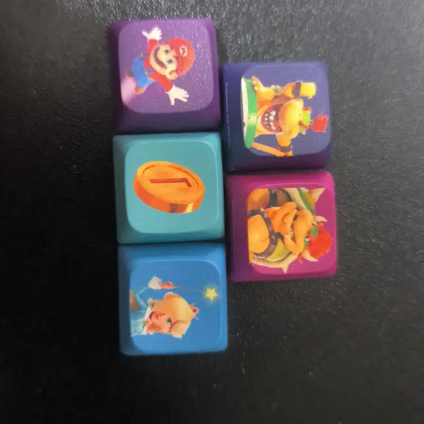 [BUNJANG] GS25 Super Mario Keycaps Set (Mario, Toad, Bowser Jr.) / gs25 슈퍼마리오 키캡, 마리오,키노피오,주니어쿠파