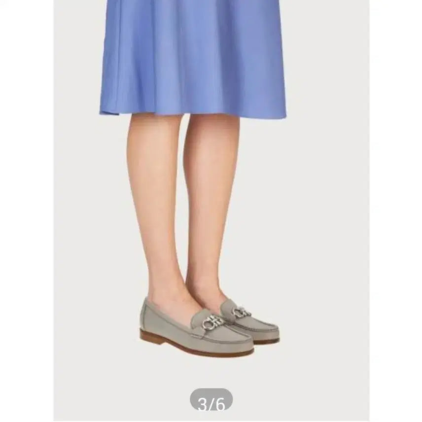 [BUNJANG] Salvatore Ferragamo Loro Loafer Calfskin Grey / (새상품) 페라가모 롤로 로퍼