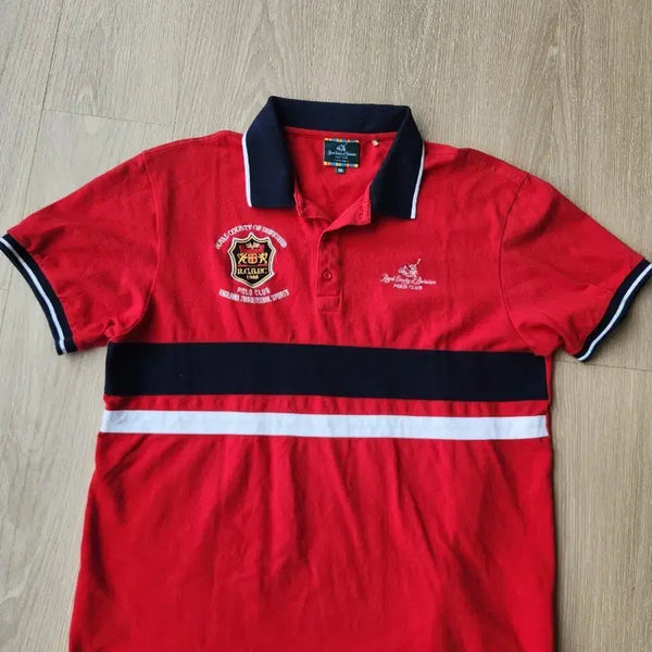 [BUNJANG] Royal Club Red Polo Shirt / 로얄클럽 레드 폴로 셔츠. ...로얄 카운티 오브 버크셔 폴로티 115