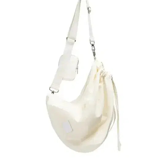 [BUNJANG] Fennec Ivory Shoulder Bag Sling Bag with Mini Pouch Set / 페넥 아이보리 숄더백 슬링백+ 미니 파우치 세트