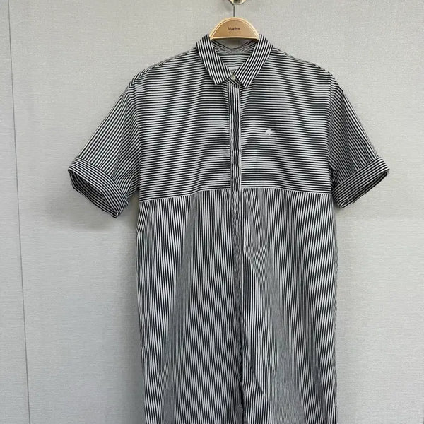 [BUNJANG] Lacoste Striped Short Sleeve Dress / 라코스테 스트라이프 반팔 원피스