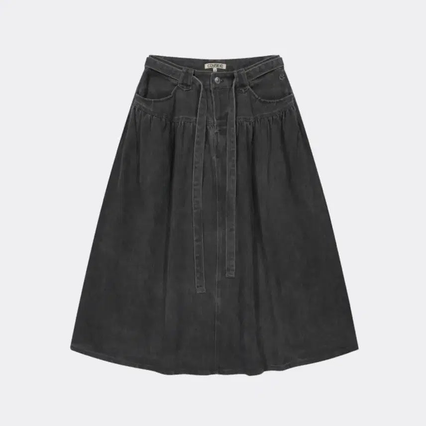 [BUNJANG] KOSEIO PUFFY COTTON SKIRT CHARCOAL / 코이세이오 PUFFY COTTON SKIRT CHARCOAL