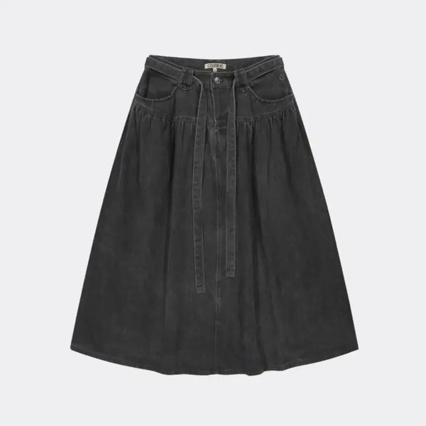 [BUNJANG] KOSEIO PUFFY COTTON SKIRT CHARCOAL / 코이세이오 PUFFY COTTON SKIRT CHARCOAL