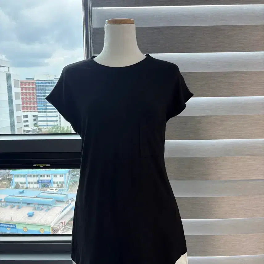 [BUNJANG] Time Black Short-Sleeve T-Shirt / 타임 - 검정색 반팔 티셔츠
